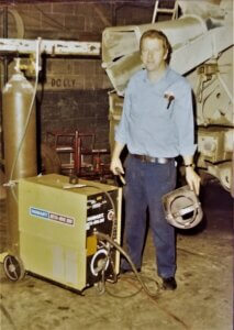 History 4 6 Mig welder and Dad